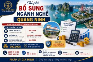 Chi phí bổ sung ngành nghề Quảng Ninh