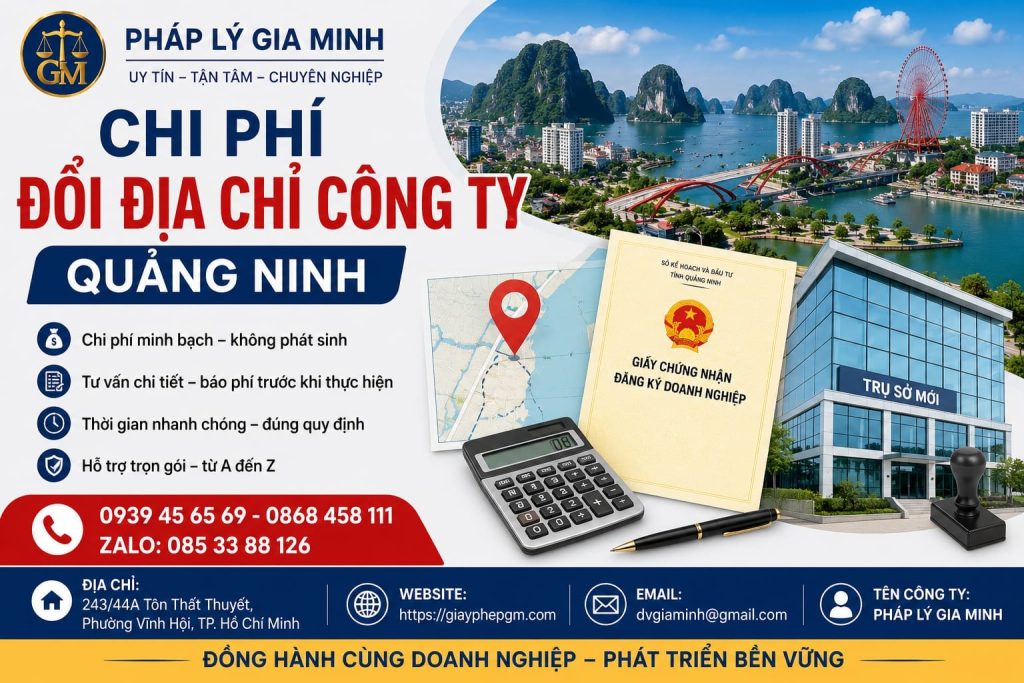 Chi phí đổi địa chỉ công ty Quảng Ninh – Cập nhật mới nhất 1 Chi phí đổi địa chỉ công ty Quảng Ninh