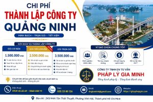 Chi phí thành lập công ty Quảng Ninh