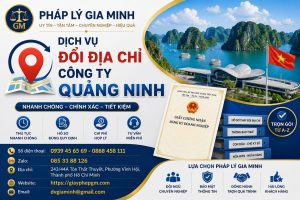 Dịch vụ đổi địa chỉ công ty Quảng Ninh