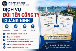 Dịch vụ đổi tên công ty Quảng Ninh