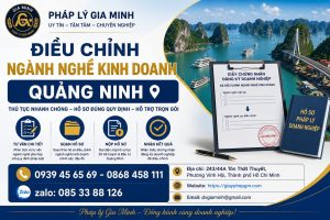 Điều chỉnh ngành nghề kinh doanh Quảng Ninh