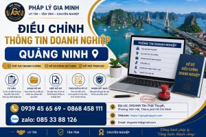 Điều chỉnh thông tin doanh nghiệp Quảng Ninh
