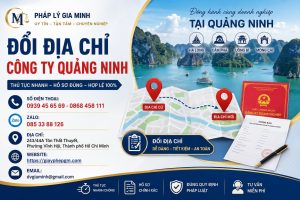 Đổi địa chỉ công ty Quảng Ninh