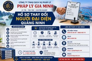 Hồ sơ thay đổi người đại diện Quảng Ninh