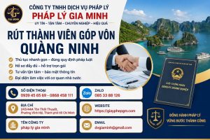 Rút thành viên góp vốn Quảng Ninh