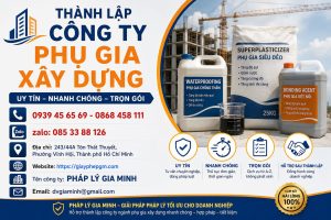 Thành lập công ty phụ gia xây dựng