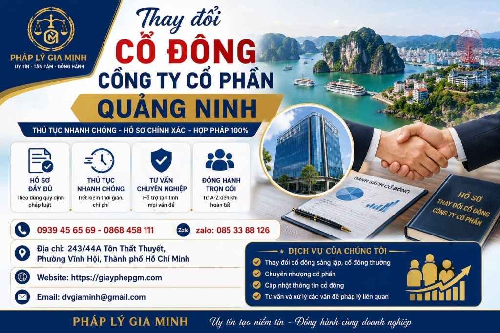 Thay đổi cổ đông công ty cổ phần Quảng Ninh: Quy trình thực hiện chi tiết 1 Thay đổi cổ đông công ty cổ phần Quảng Ninh