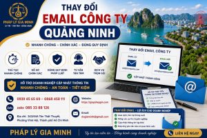 Thay đổi email công ty Quảng Ninh