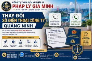 Thay đổi số điện thoại công ty Quảng Ninh