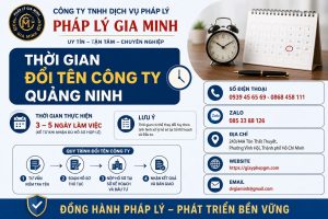 Thời gian đổi tên công ty Quảng Ninh