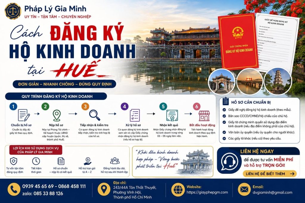 Cách đăng ký hộ kinh doanh tại Huế