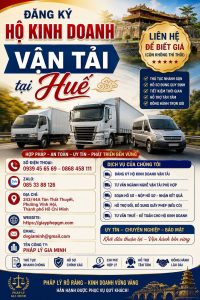 Đăng ký hộ kinh doanh vận tải tại Huế