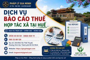 Dịch vụ báo thuế hợp tác xã tại Huế