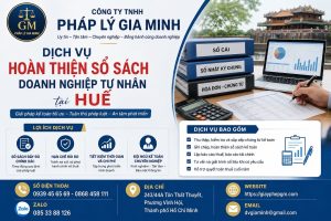 Dịch vụ hoàn thiện sổ sách doanh nghiệp tư nhân tại Huế