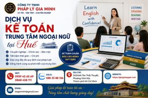 Dịch vụ kế toán trung tâm ngoại ngữ tại Huế