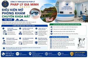 Điều kiện mở phòng khám chuyên khoa mắt tại Huế