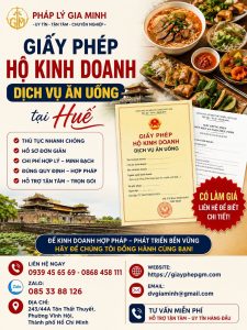 Giấy phép hộ kinh doanh dịch vụ ăn uống tại Huế