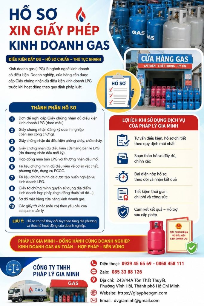 Hồ sơ xin giấy phép kinh doanh gas gồm những gì để tránh bị trả lại? 1 Hồ sơ xin giấy phép kinh doanh gas