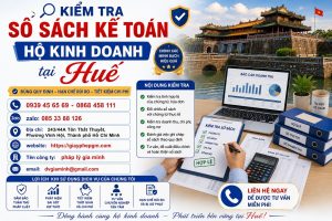 Kiểm tra sổ sách kế toán hộ kinh doanh tại Huế