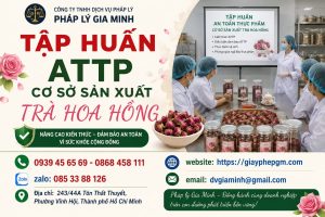 Tập huấn ATTP cơ sở sản xuất trà hoa hồng