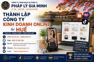 Thành lập công ty kinh doanh online tại Huế