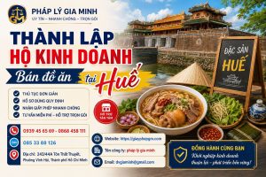 Thành lập hộ kinh doanh bán đồ ăn tại Huế