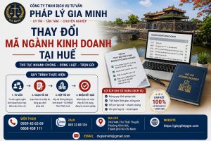 Thay đổi mã ngành kinh doanh tại Huế
