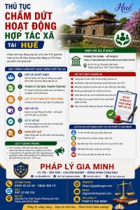 Thủ tục chấm dứt hoạt động hợp tác xã tại Huế