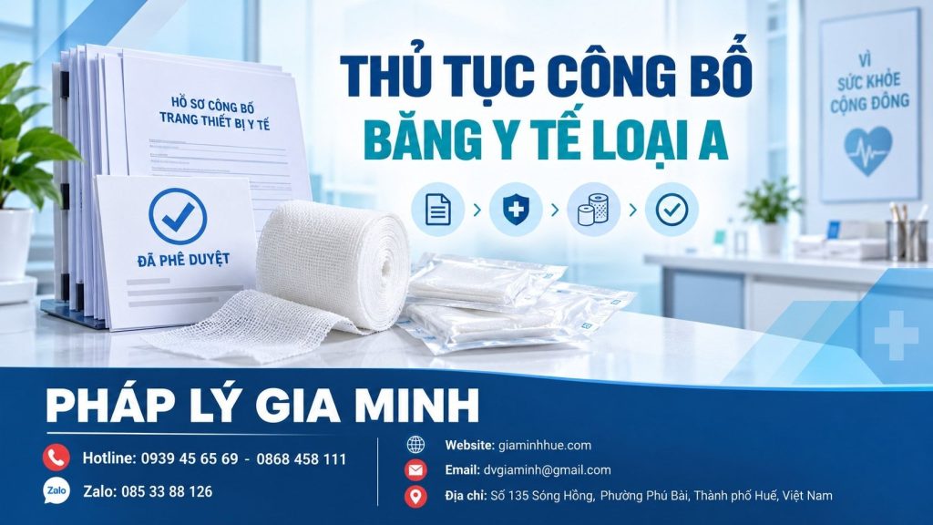 Thủ tục công bố băng y tế loại A