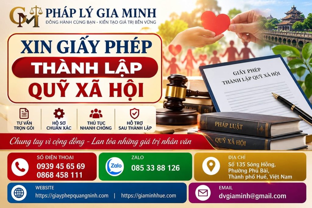 Xin giấy phép thành lập quỹ xã hội