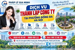 Dịch vụ thành lập công ty tại phường Đống Đa Hà Nội